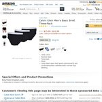 Calvin Klein Men's Basic Brief 3-pack from Amazon for USD29.97 shipped