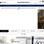 40% OFF All Sheridan + Extra 10% OFF When You Register @ Sheridan.com.au
