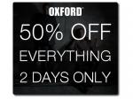 Oxford - 50% off everything, 2 days only