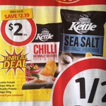 HALF PRICE Kettle Chips 185g Varieties $2.00 at Coles (Save $2.19) Starts 02/04