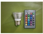 (Now USD$3.49 Delivered, Usually $8.48 Shipped) LED Spot Bulb 3W E27 RGB Light @MyLED.com