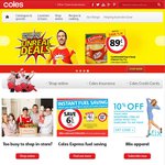 Coles 50% off Deals Starts 30th. McCain Ultra Thin Pizza $3.50, Pepsi, Solo Sunkist 1.25lt $1.04