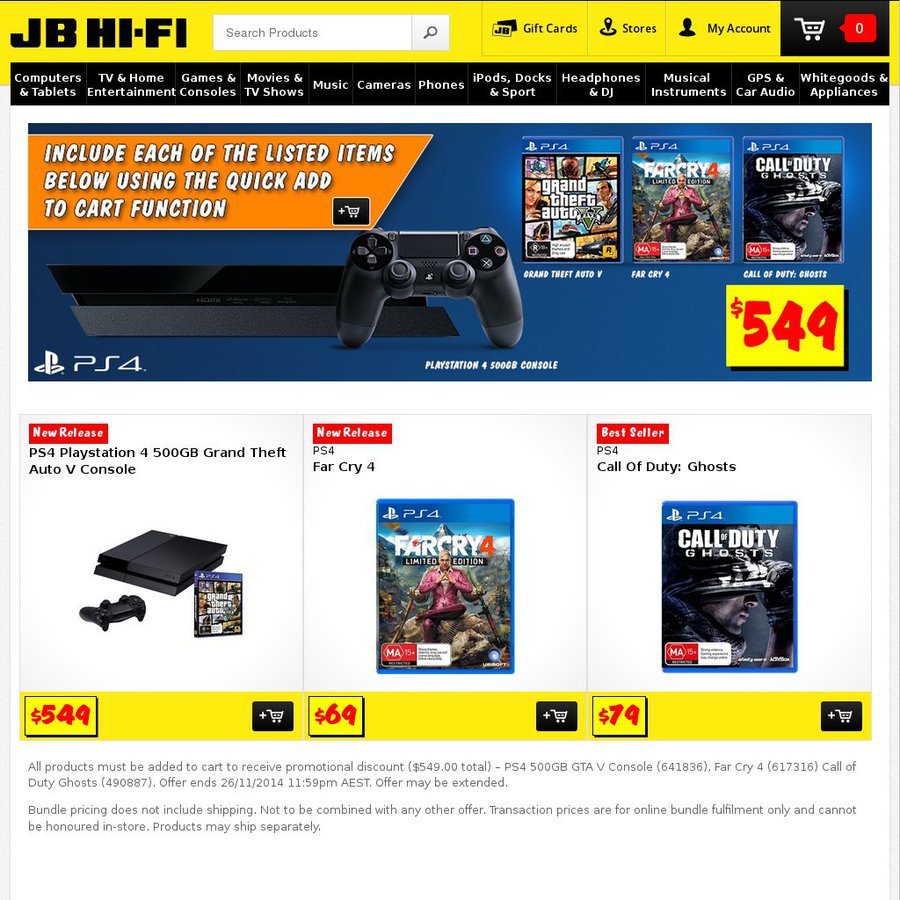 Jb hi fi store ps4 black friday