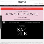 Novo Shoes - 40% off Family & Friends EXTENDED Online Only