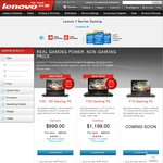 Lenovo Y Series Gaming Laptop Price Drop - Y50 15.6" FHD 8GB, GTX 960M from $1,199 @ Lenovo Shop
