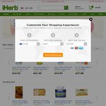 5% off + FREE Postage Orders over USD $40 ($54.94) @ iHerb