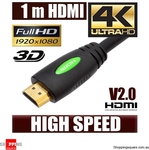 Gold Plated HDMI Cables w/ Ethernet: 1M $2.95, 2M $4.95, 5M $11.95 + More Posted @ Shopping Square