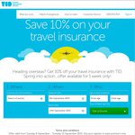 10% off Travel Insurance Direct (with Code)