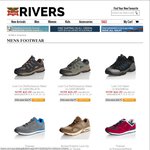 Rivers, Take an Additional 30% of All Mens Sale Footwear - Ends Tomorrow