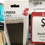 13" Laptop Sleeve $0.50, Artline Permanent Marker Black $1 (Was $4), 12pk Pencils $0.50 @ Target