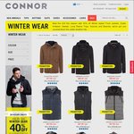 40% off on Winter Wear @ Connor Online (Free Shipping over $60)