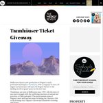 Win 1 of 3 Double Passes to Tannhäuser, Aug 14 from The Weekly Review (VIC)