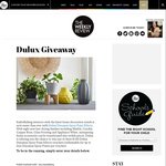 Win 1 of 3 $100 Dulux Duramax Spray Paint Effects Vouchers from The Weekly Review (VIC)