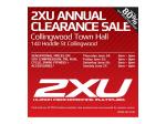 2XU Annual Clearance Sale -upto 80% off, Collingwood VIC - 4 days only