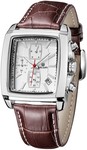 MEGIR Fashionable Quartz Wristwatch Leather Strap Square Dial Water Resistant Watch - US$19.99 Shipped (~AU$26.86) @ Tomtop
