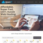 Save 75% on Aussie Web & Email Hosting (First Invoice) With Any .COM.AU Registration or Transfer @ DreamIT Host