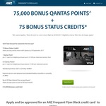 ANZ QFF and Black Rewards 75,000 Points (Spend $2500 in 3 Months) $0 Fee First Year