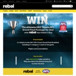 Win a 2017 Toyota AFL Grand Final Package for 2 Worth $7,500 from Rebel Sport