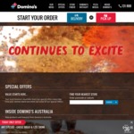 Domino's 40% off Pizzas (Traditional, Premium or 4 Topping Mogul) | Free Upgrade to Cheesy Crust (Today Only)