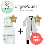 Ergopouch 0-36m Bundle or Baby at $109.50 (Save $60.30) + $9.95 Shipping from Tell Me Baby