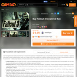 [PC-Steam] Fallout 3 - AU $0.60 @ Gamivo