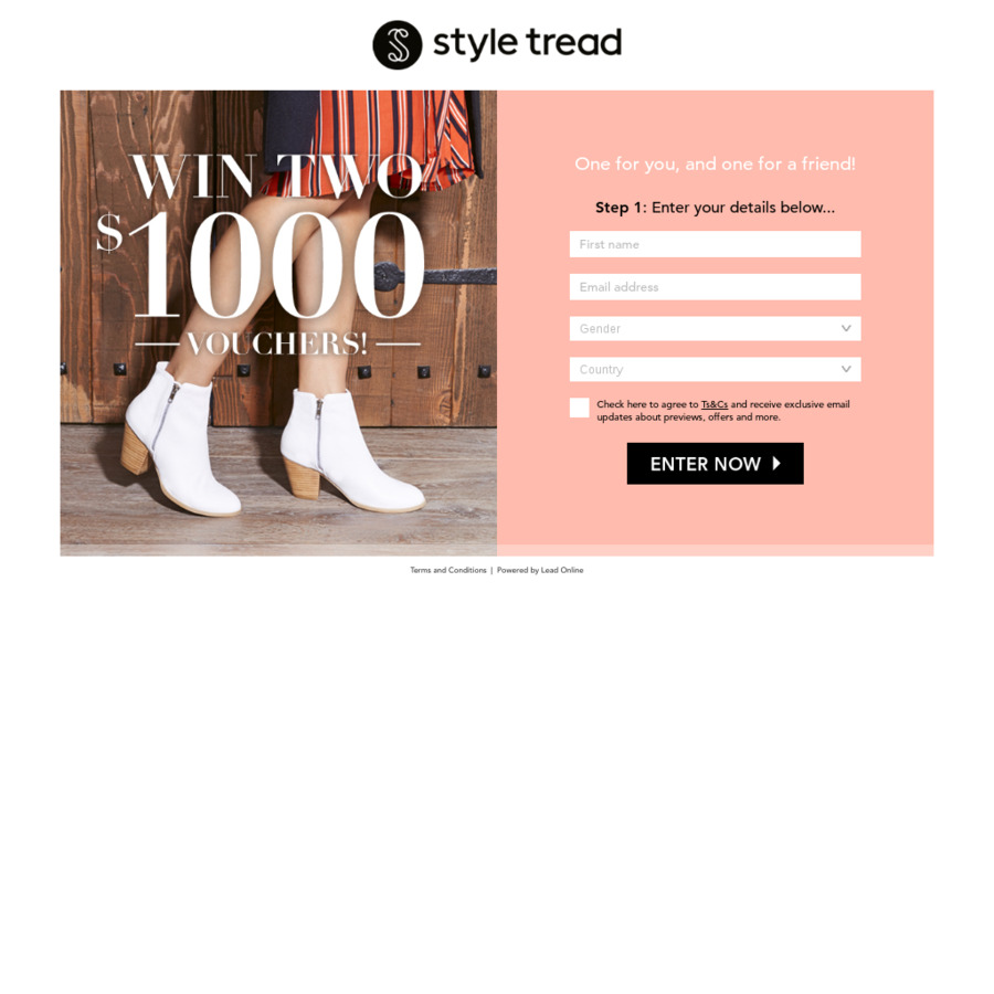 Win Two $1,000 Vouchers from Styletread - OzBargain Competitions