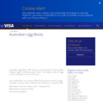 VISA Cardholders - 20% off Ugg Products @ Australian Ugg Boots (Online Only)