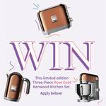 Win a Kenwood Rose Gold kMix Stand Mixer, Kettle & Toaster Set Worth $1,199 from Nine Network