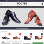EOFY SALE - 50% off Storewide & Free Shipping on Order $99 (Men's Genuine Leather Shoes & Boots) @ FOOTER.com.au