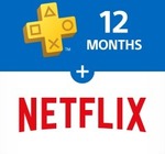 Purchase PS+ for 12 Months ($79.95) Get 3 Months of HD Netflix Free ($41.97 Netflix Credit)