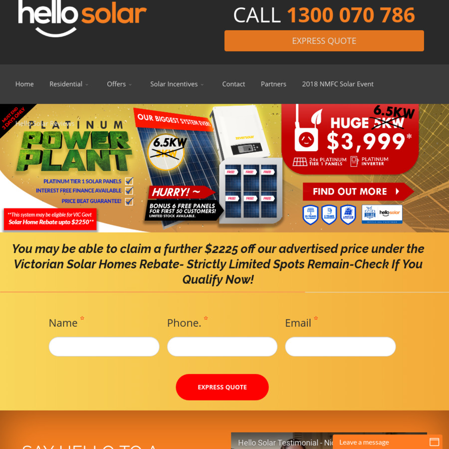 Vic Government Solar Rebate Scheme
