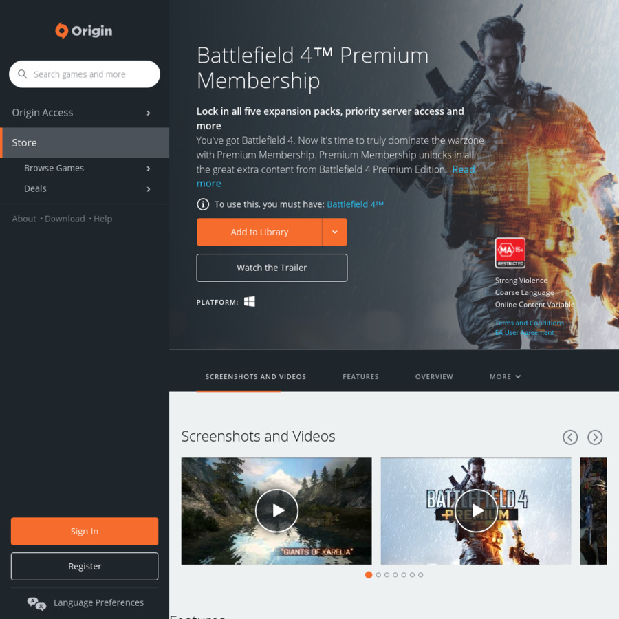 Pc Free Battlefield 4 Premium Package Was Us 39 99 Origin Ozbargain