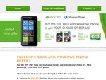 Buy The HTC HD7 Mobile and Redeem Your Choice of 2 Xbox Games OR 3,000 Xbox Live Points