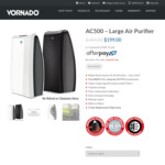 Vornado Air Purifier AC500 $199 + Delivery @ Vornado