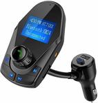 Nulaxy USB Bluetooth Car FM Transmitter Car Kit 1.44 Display (KM24) Black $21.19 + Delivery (Free with Prime/$49 Spend) @ Amazon