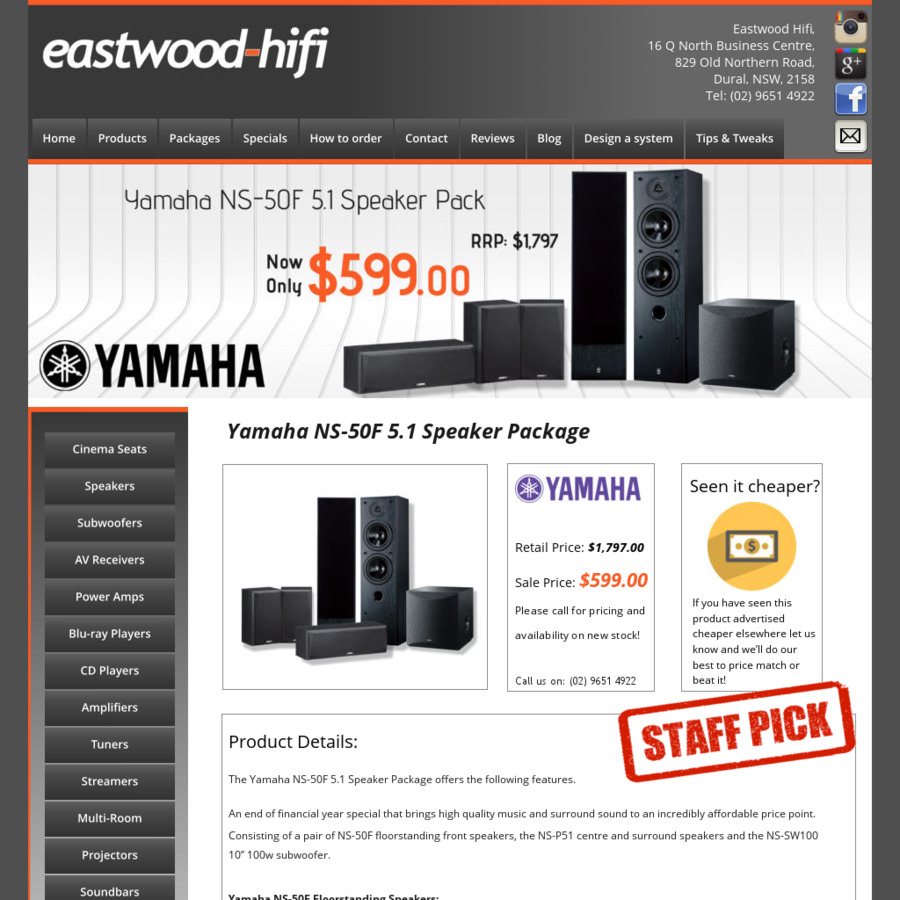 Yamaha ns best sale 50 speakers