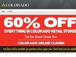 60% Off Everything in Colorado Retail Stores