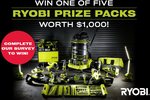 Win 1 of 5 Ryobi Tool Packs Worth $1,000 from Bauer Media
