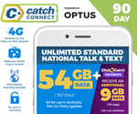 Catch Connect 90 Day Mobile Plan - 54GB - $15 Delivered @ Catch