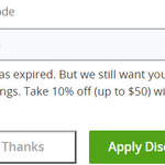 10% off Sitewide (up to $50) @ Groupon