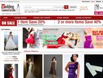 Wedding Apparel - 1 Item Save 20%, 2 Items or More Save 40% - WeddingGownsOnSale.co.uk