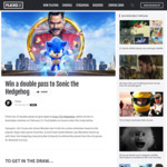 Win 1 of 15 Double Passes to Sonic the Hedgehog from Flicks