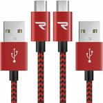 55% off RAMPOW Braided Micro-USB Cable (Red) $5.40 + Shipping ($0 /W Prime or $39 Spend) @ Rampow Amazon AU