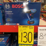 [TAS] Bosch Blue GSB 18V-21 Kit with 2x 3.0ah Batteries & Charger - $130 @ Bunnings Mornington