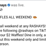 Waffle $2 in-Store (TikTok Account Required, Was $11) @ Rashays