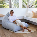 Coastal Triangle Bean Bag Cover $108 (RRP $179) + $16 Delivery @ Mooi Living