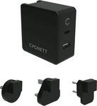 Cygnett Flow+ Dual USB-C (45W) & USB-A (12W) PD Travel Wall Charger + AU/UK/US/EU Adapters $35.10 @ The Good Guys - Pickup Only