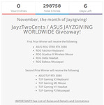 Win 1 of 2 ASUS RTX 3080 and Peripheral Prize Packs from JayzTwoCents