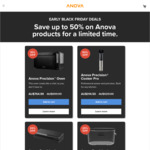 Anova: 50% off Precision Cooker Pro $314.50, 15% off Precision Oven $764.99, 30% off Vacuum Sealer Pro $167.30 Delivered @ Anova