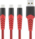 USB C Cable, Nylon Braided USB A to USB C Cable 3Pack 2m/6ft $9.72 + Delivery ($0 with Prime/ $39 Spend) @ HARIBOL Amazon AU